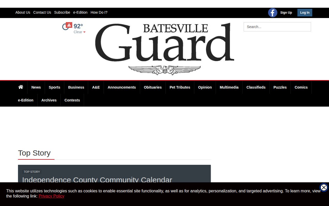 Batesville Daily Guard Independence County crime news source